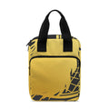 Golden Bohemian Howling Wolf Print Bible Tote Bag