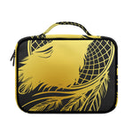 Golden Bohemian Howling Wolf Print Briefcase Bible Bag