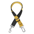 Golden Bohemian Howling Wolf Print Dog Seat Belt