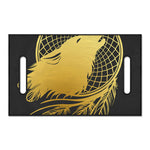 Golden Bohemian Howling Wolf Print Golf Cart Seat Cover