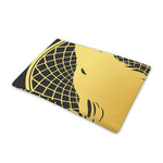 Golden Bohemian Howling Wolf Print Pet Cooling Mat Cover