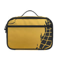 Golden Bohemian Howling Wolf Print Portable Lunch Bag