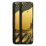 Golden Bohemian Howling Wolf Print Refrigerator Handle Covers
