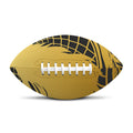 Golden Bohemian Howling Wolf Print Rugby Ball