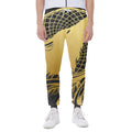 Golden Bohemian Howling Wolf Print Joggers