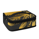 Golden Bohemian Howling Wolf Print Small Lunch Bag