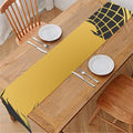 Golden Bohemian Howling Wolf Print Table Runner