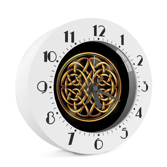 Golden Celtic Knot Print Alarm Clock