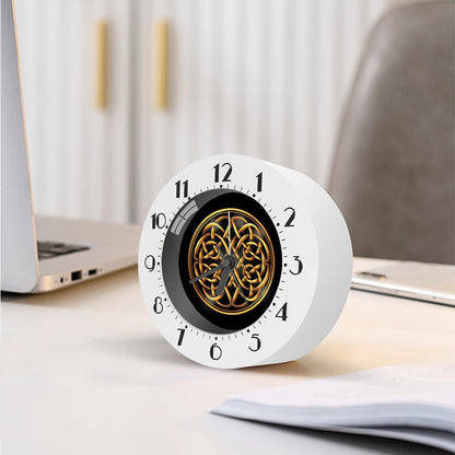 Golden Celtic Knot Print Alarm Clock