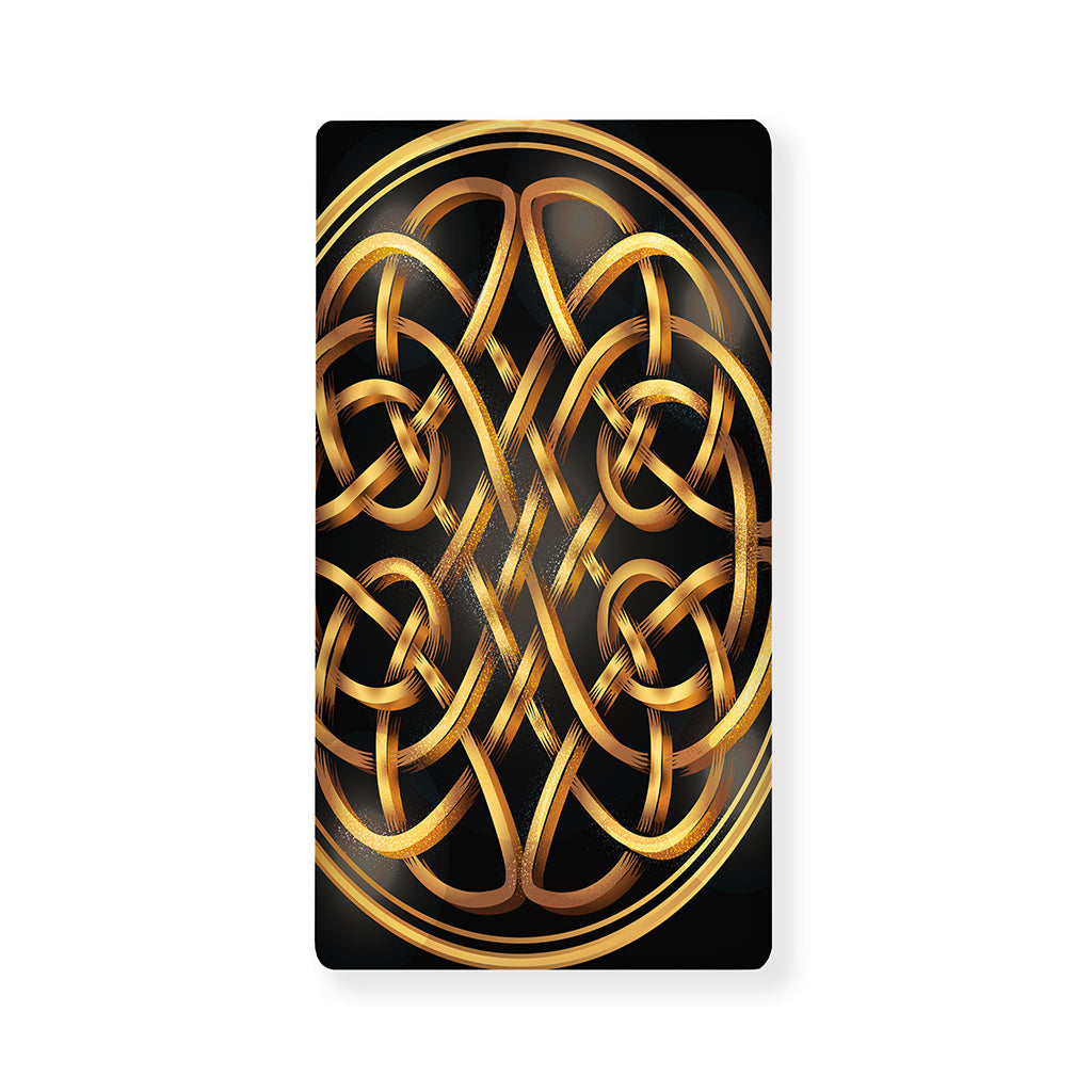 Golden Celtic Knot Print Baby Crib Sheet