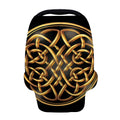 Golden Celtic Knot Print Baby Seat Cover