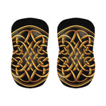 Golden Celtic Knot Print Bar Stool Covers
