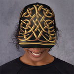 Golden Celtic Knot Print Baseball Cap