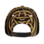 Golden Celtic Knot Print Baseball Cap