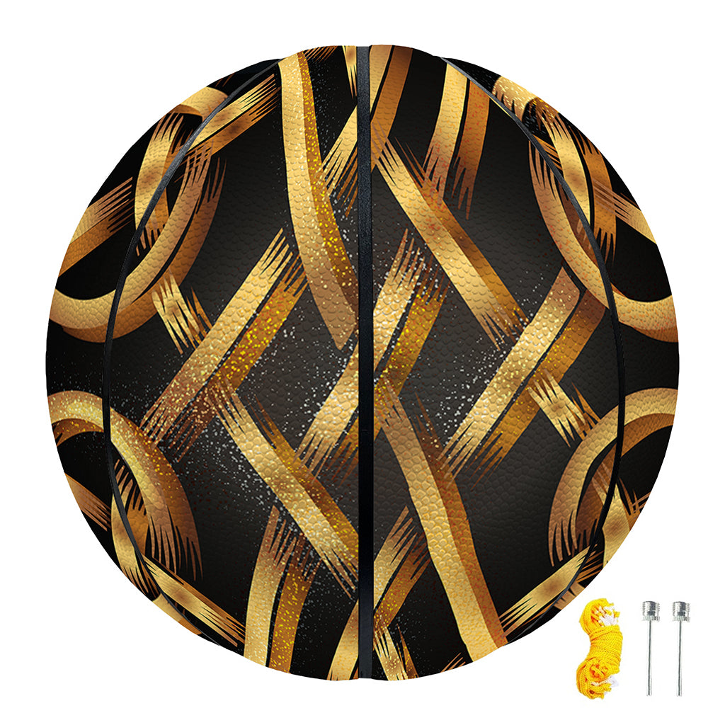 Golden Celtic Knot Print Basketball