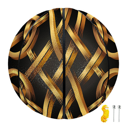 Golden Celtic Knot Print Basketball