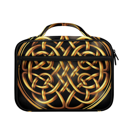 Golden Celtic Knot Print Briefcase Bible Bag