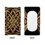 Golden Celtic Knot Print Changing Pad Cover