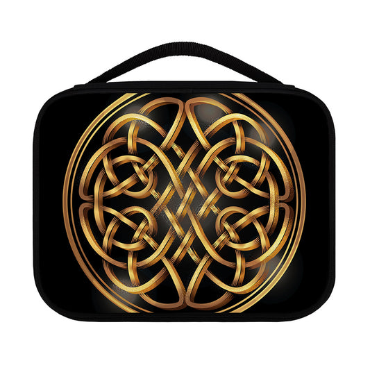 Golden Celtic Knot Print Classic Bible Case