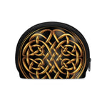 Golden Celtic Knot Print Coin Purse