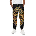 Golden Celtic Knot Print Cotton Sweatpants