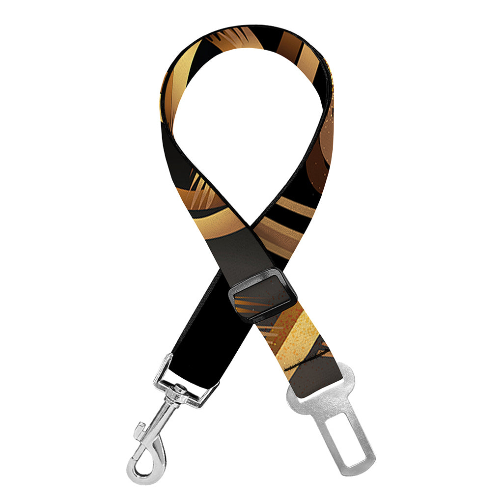 Golden Celtic Knot Print Dog Seat Belt