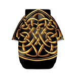 Golden Celtic Knot Print Dog Zip Up Hoodie