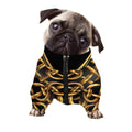 Golden Celtic Knot Print Dog Zip Up Jacket