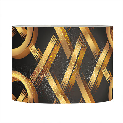 Golden Celtic Knot Print Drum Lamp Shade