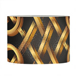 Golden Celtic Knot Print Drum Lamp Shade