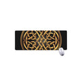 Golden Celtic Knot Print Extended Mouse Pad