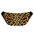 Golden Celtic Knot Print Fanny Pack