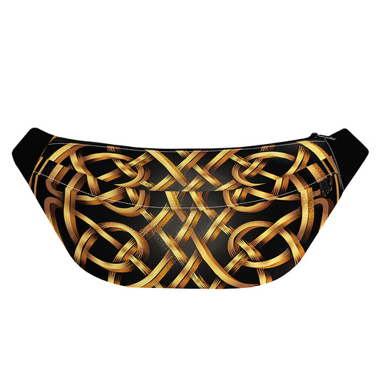 Golden Celtic Knot Print Fanny Pack