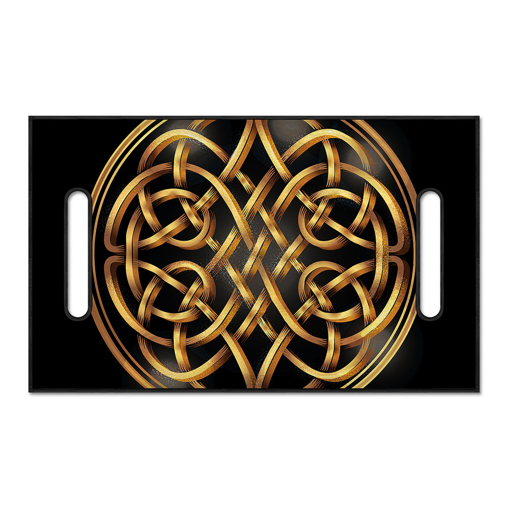 Golden Celtic Knot Print Golf Cart Seat Cover