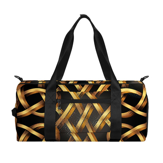 Golden Celtic Knot Print Gym Bag