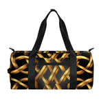 Golden Celtic Knot Print Gym Bag