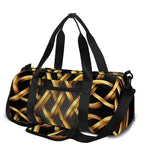 Golden Celtic Knot Print Gym Bag