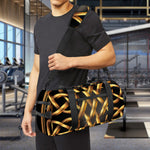 Golden Celtic Knot Print Gym Bag