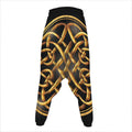 Golden Celtic Knot Print Hammer Pants