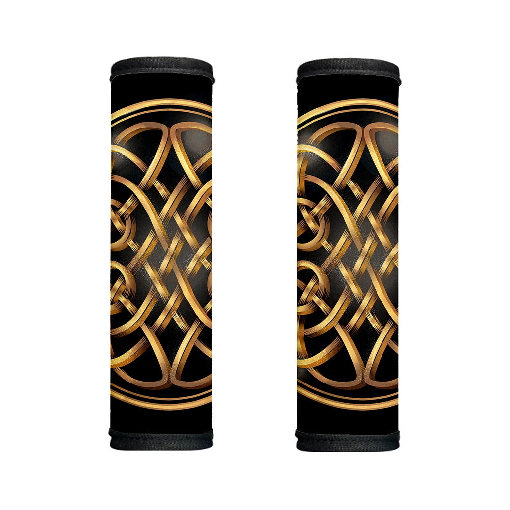 Golden Celtic Knot Print Handle Covers