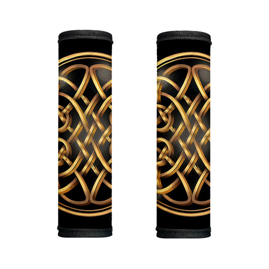 Golden Celtic Knot Print Handle Covers