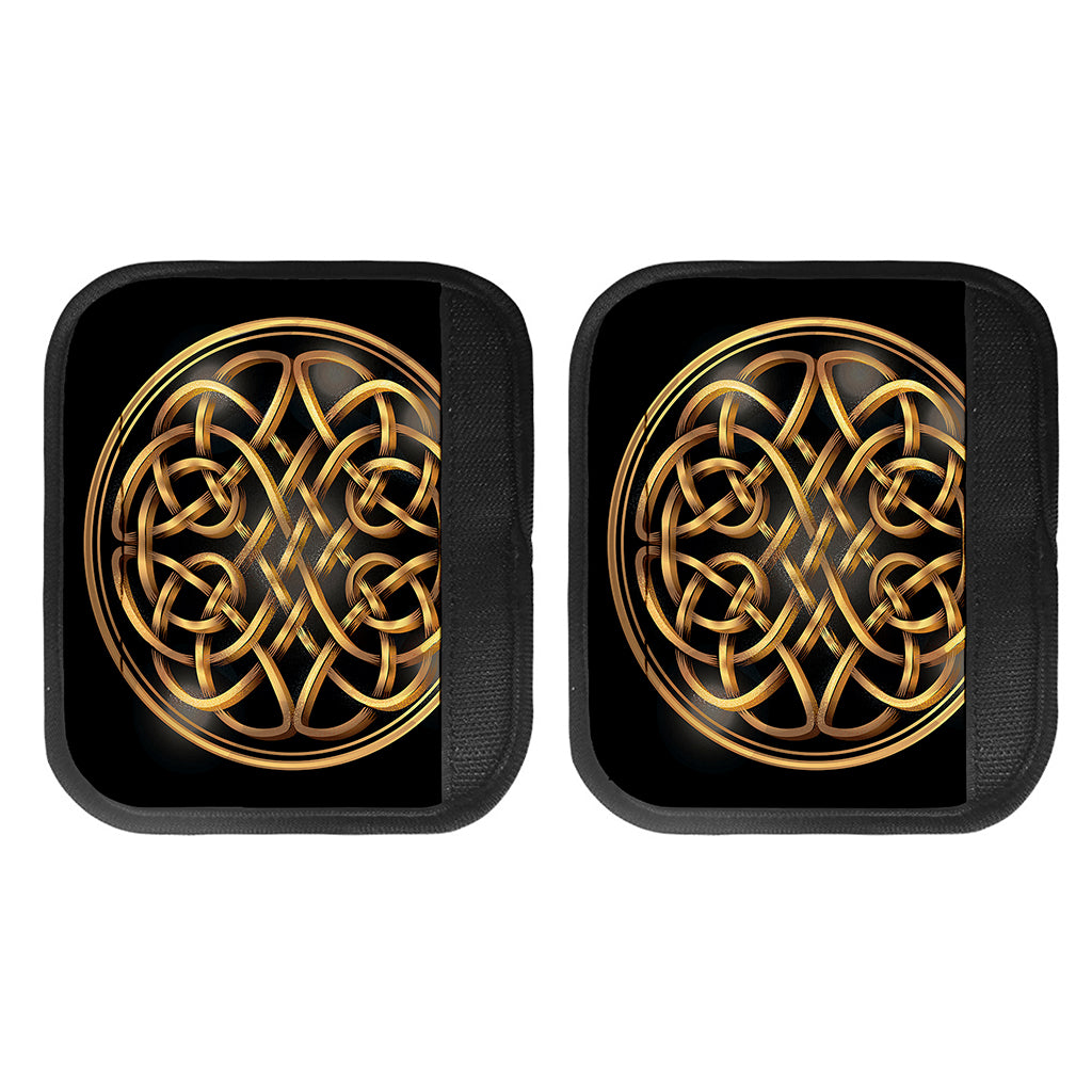 Golden Celtic Knot Print Handle Covers