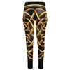 Golden Celtic Knot Print High-Waisted Pocket Leggings