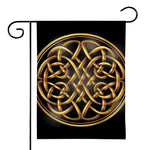 Golden Celtic Knot Print House Flag