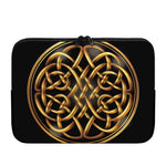 Golden Celtic Knot Print Laptop Sleeve