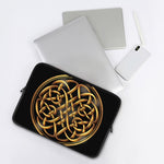 Golden Celtic Knot Print Laptop Sleeve