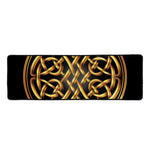 Golden Celtic Knot Print Long Kitchen Mat