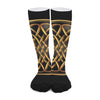 Golden Celtic Knot Print Long Socks