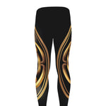 Golden Celtic Knot Print Men's leggings