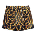 Golden Celtic Knot Print Mesh Shorts